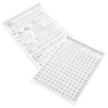 3Pièces Affiches Harpe Chords Papier Couleurs Assorties Guide Débutant