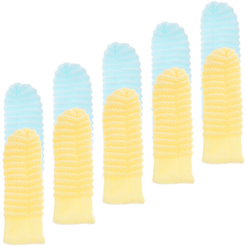 30Pièces Brossette Doigt Nettoyage Doux Coloré 2