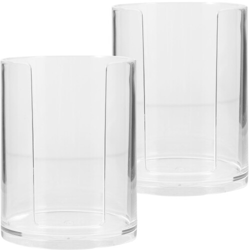10Pcs Transparent Desktop Paper Cup Storage Holder for Coffee Bars