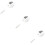 3Pcs Stainless Steel Skimmer Slotted Spoon Silver Kitchen Tool 11