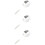 3Pcs Stainless Steel Skimmer Slotted Spoon Silver Kitchen Tool 10