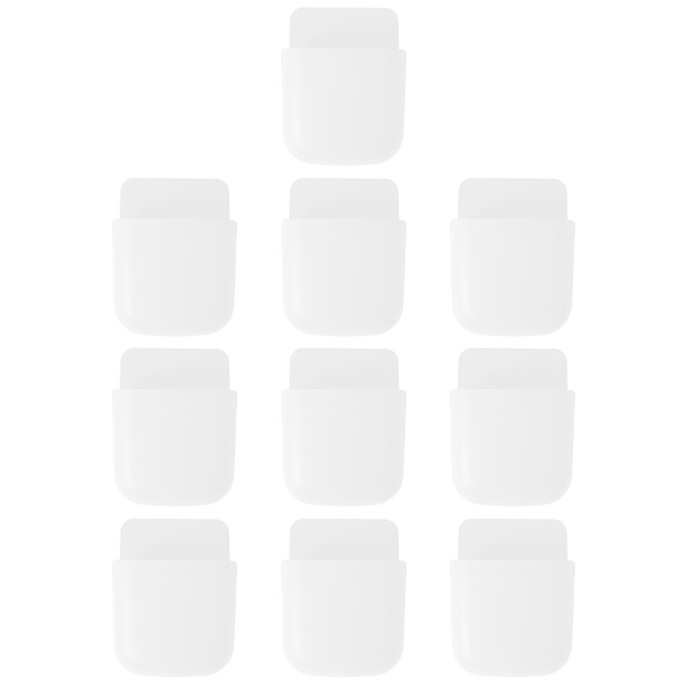Photos - Holder / Car Charger 20Pcs Home Use White PP Wall Phone Holder and Remote Control Organizer