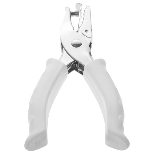 4Pcs Multi-Function Single Hole Puncher White Portable Paper Punch