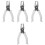 4Pcs Multi-Function Single Hole Puncher White Portable Paper Punch 5