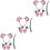 3Sets Mouse Cosplay Set Assorted Color Fabric Ears Headbands for Party 7