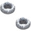 2Pcs Creative Simple Vintage Ashtrays with Grooved 8