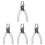 4Pcs Multi-Function Single Hole Puncher White Portable Paper Punch 4