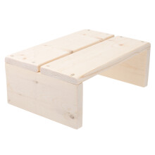 2Pcs Wooden Kids Stool Light Yellow Bathroom Raising Footstool