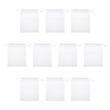 50Pcs White Non-Woven Fabric Bait Storage Drawstring Cloth Bags