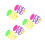6Pcs Sliding Games Double Pull Toy Assorted Sport Activity 10
