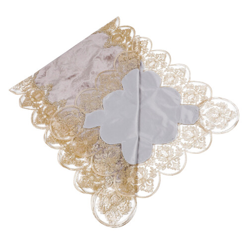 2Pcs Multi Color Embroidered Lace Piano Cover Half Protective Cloth