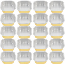100Stk Aluminium Backbleche Gelb, Stabile Alufolie Für Ofen & Catering