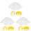 3Sets Yellow Calf Weaner Nose Ring Durable Plastic Cattle Nose Clamp 4