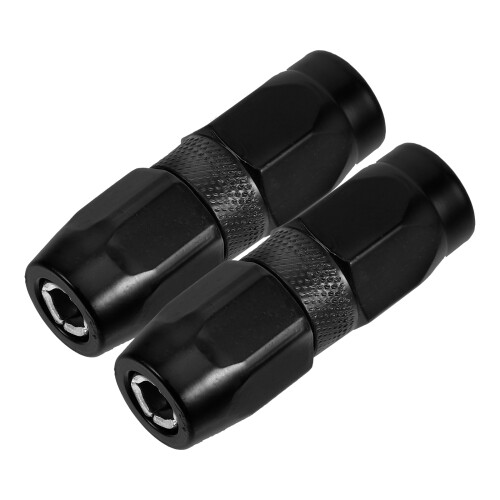 8Pcs Black Steel Grease Replacement Nozzle Kit with Simple Design