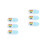 6Pcs Heart Pattern Webcam Cover Slide ABS for Laptop Computer Tablet 9