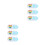 6Pcs Heart Pattern Webcam Cover Slide ABS for Laptop Computer Tablet 8