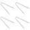4Pcs Car Fuse Puller Pliers White PVC Auto Fuse Removal Tool Set 7