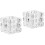 2Pcs Glass Nail Monomer Dish Without Lid Compact Acrylic Holder 6