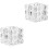 2Pcs Glass Nail Monomer Dish Without Lid Compact Acrylic Holder 5