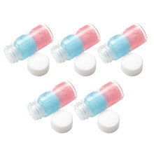 10Pcs Beauty Eyelash Tweezers Glue Cleaner Set with Silicone and Glass