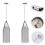 4Pcs Silver Milk Frother Handheld Electric Egg Mixer 9