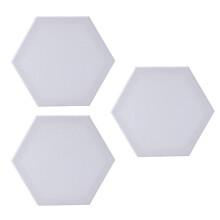 9Pcs White Hexagon DIY Painting Panels Canvas Boards for Oils Acrylics