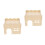 2Pcs Small Beige Wooden Hamster Hideout Sturdy Safe Pet Accessory 9