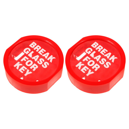 8Pcs Plastic Red Key Lock Box for Emergency with Wall-Mounted Design 1