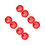 8Pcs Plastic Red Key Lock Box for Emergency with Wall-Mounted Design 5