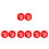 8Pcs Plastic Red Key Lock Box for Emergency with Wall-Mounted Design 7
