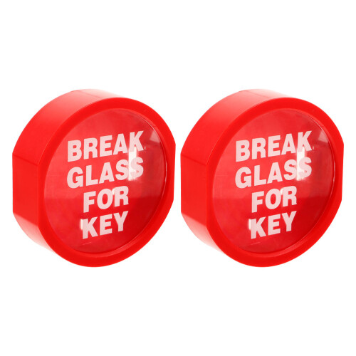 8Pcs Plastic Red Key Lock Box for Emergency with Wall-Mounted Design 2