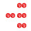 8Pcs Plastic Red Key Lock Box for Emergency with Wall-Mounted Design 10