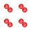 8Pcs Plastic Red Key Lock Box for Emergency with Wall-Mounted Design 9