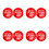 8Pcs Plastic Red Key Lock Box for Emergency with Wall-Mounted Design 6