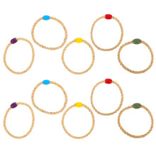 10Pcs Durable Wooden Ring Toss Set Kids Camping Outdoor Speed Training