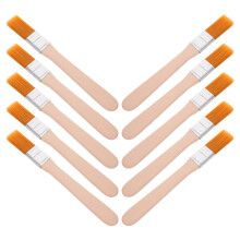 20Pcs Brown Wooden Handle Multi-Use Nylon Paint Brushes for Painting