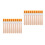 20Pcs Brown Wooden Handle Multi-Use Nylon Paint Brushes for Painting 10