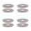 8Pcs Grey Silicone Car Wiper Arm Hole Covers Waterproof Auto Accessory 10