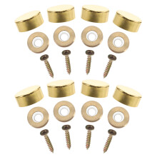 80Pcs Golden Brass Mirror Screws Decorative Caps for Home and Office