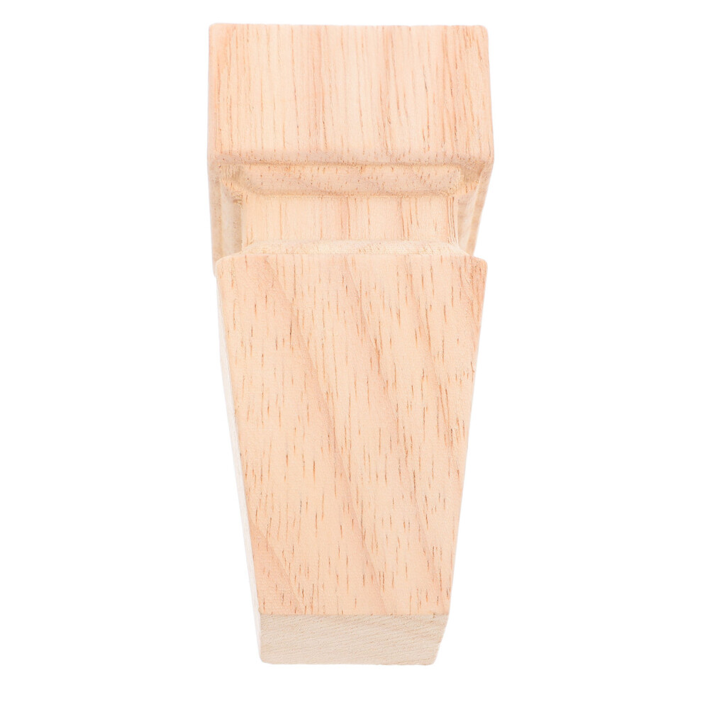 4Pcs Solid Wood Furniture Legs Beige Square Feet For Tables & Cabinets 373456933278