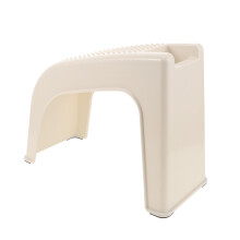 2Pcs Lightweight Plastic Step Stool White Foot Rest for Bathroom Use