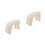 2Pcs Lightweight Plastic Step Stool White Foot Rest for Bathroom Use 7