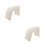 2Pcs Lightweight Plastic Step Stool White Foot Rest for Bathroom Use 6