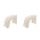 2Pcs Lightweight Plastic Step Stool White Foot Rest for Bathroom Use 9