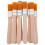 20Pcs Brown Wooden Handle Multi-Use Nylon Paint Brushes for Painting 3