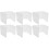 6Pcs Plastic Sneeze Guard Desk Partitions for Classroom and Office Use 6