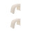 2Pcs Lightweight Plastic Step Stool White Foot Rest for Bathroom Use 5