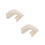 2Pcs Lightweight Plastic Step Stool White Foot Rest for Bathroom Use 4