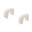 2Pcs Lightweight Plastic Step Stool White Foot Rest for Bathroom Use 8