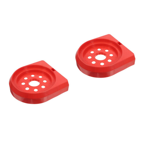 2Pcs Fire Extinguisher Brackets Plastic Red Storage Stand for Home 1